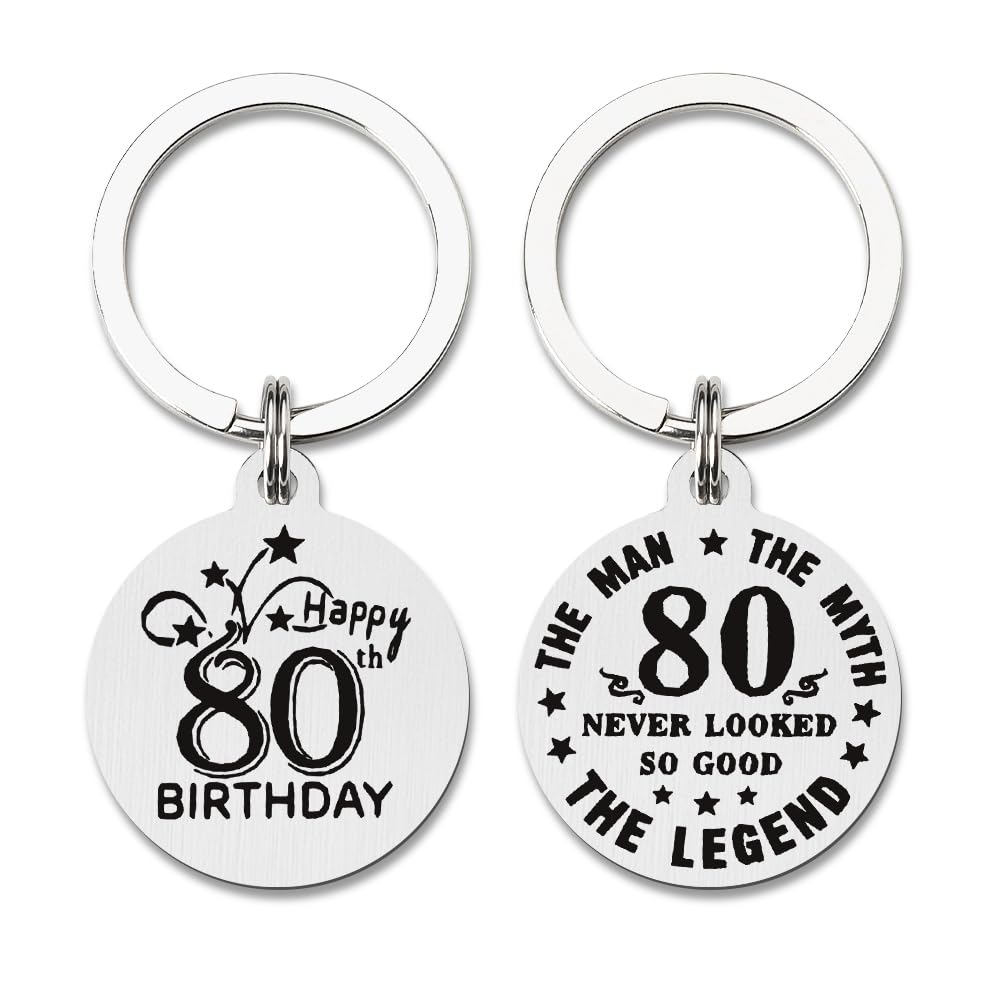Funny Birthday Keychain for Men Happy Birthday Gifts for Him Dad Grandpa Birthday Gifts for Brother Uncle Birthday Gift Ideas