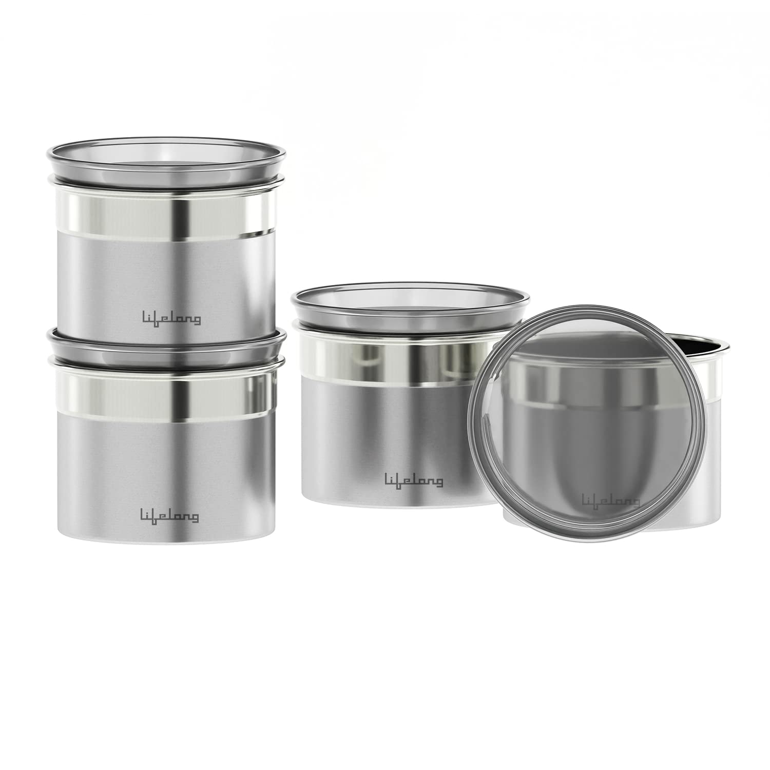 Lifelong Kitchen Storage Canisters (Set of 4) |See through lid | 500 ml each | LLCAN04 (B0C14PHGKL) Amazon Price History, Amazon Price Tracker
