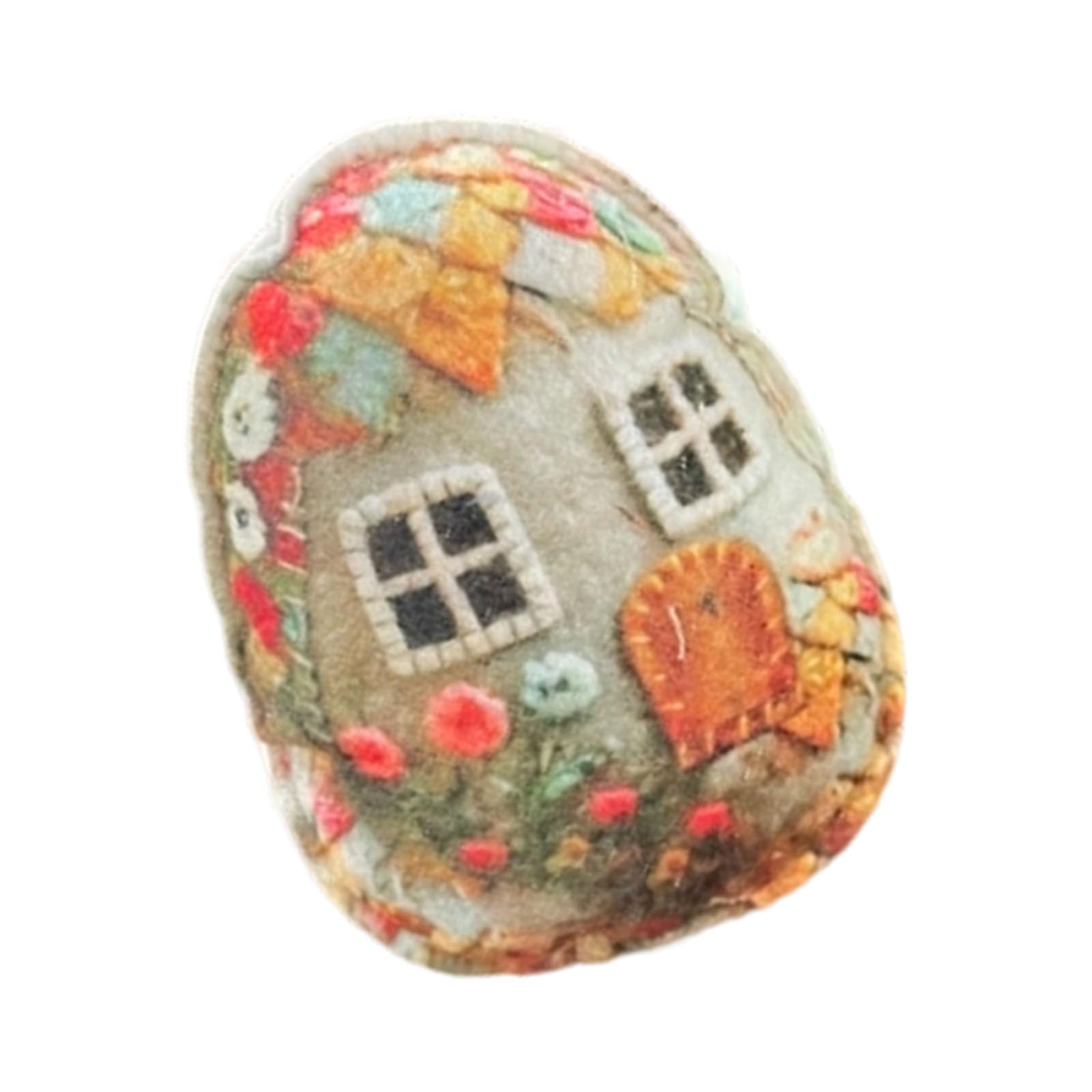 Msioytog Felt Easters Eggs User Friendly Sturdy Easters Decorations Felt Holiday Ornament for Homes Party Activities Eggs