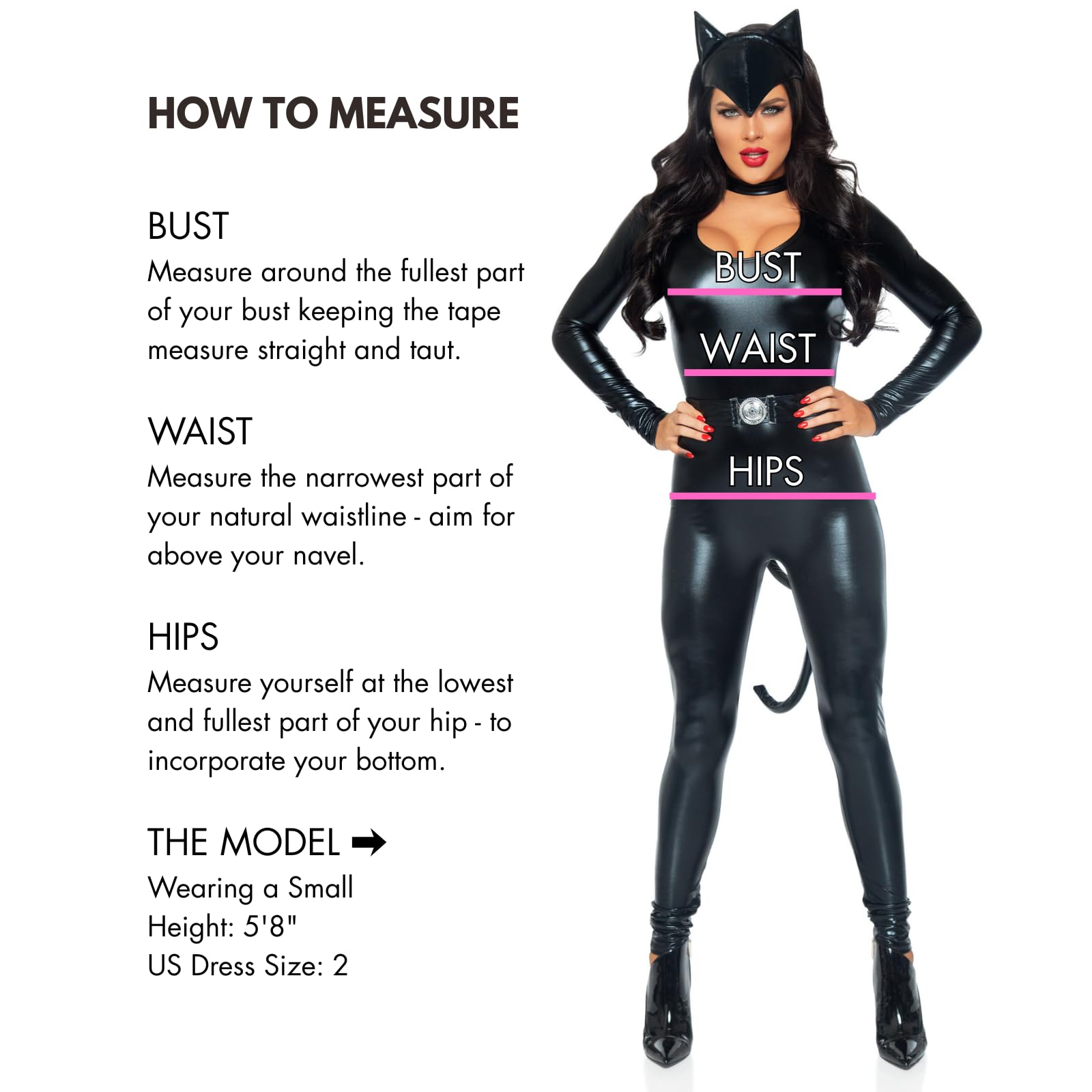 Leg Avenue Feline Femme Fatale Superheros black