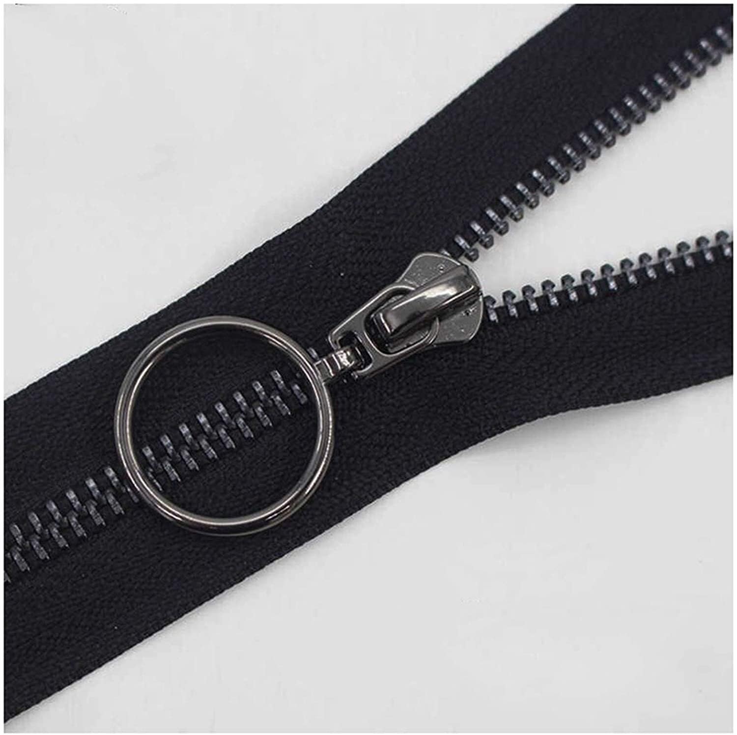Open Ended Zip,Zips for Sewing, Closed End Zip Fasteners, Close-End 15-45cm Zipper, 1pcs for Sewing Zip Garment Accessories #5 Zipper (Color : Black Gold Tooth, Size : 25cm) (Color : Blac (Color : Bl