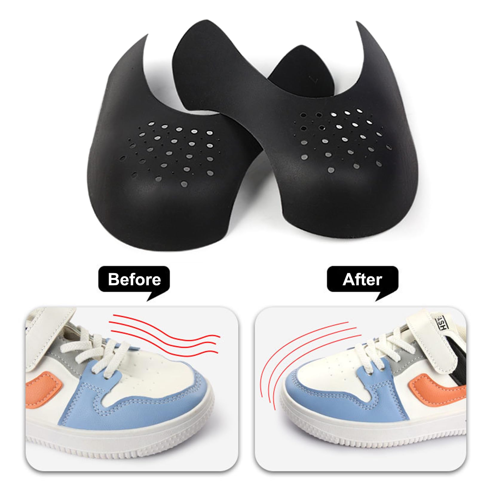 3 pary buty, ochrona przed zagnieceniami i zagięciami