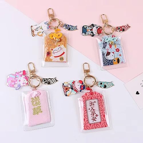 Miniatura 6 de Abalorios de gato de la suerte, colgante japonés Maneki Neko Kawaii, accesorios para bolso, regalo para Navidad, Año Nuevo