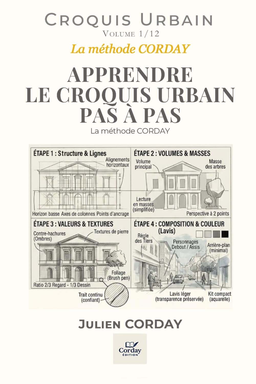 APPRENDRE LE CROQUIS URBAIN PAS À PAS: La méthode CORDAY