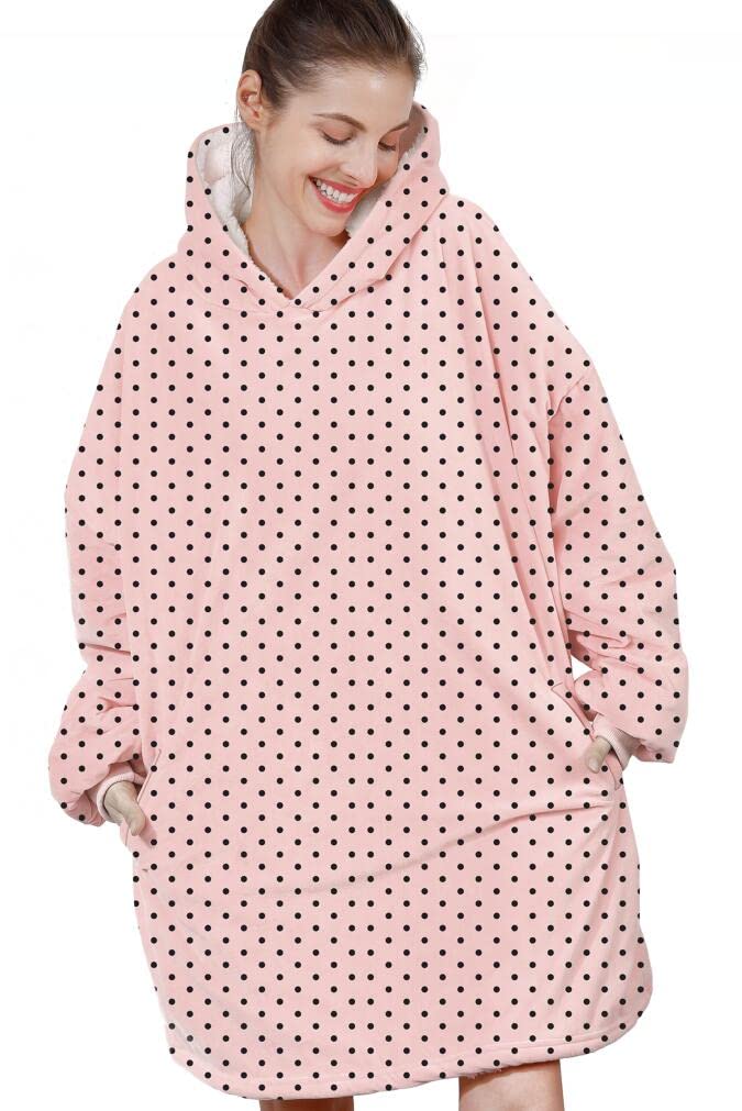 AmyHomie Blanket Sweatshirt,Oversized Sherpa Hooded Blanket Hoodie,Fleecehug Hoodie Wearable Blanket for Women Men Kids