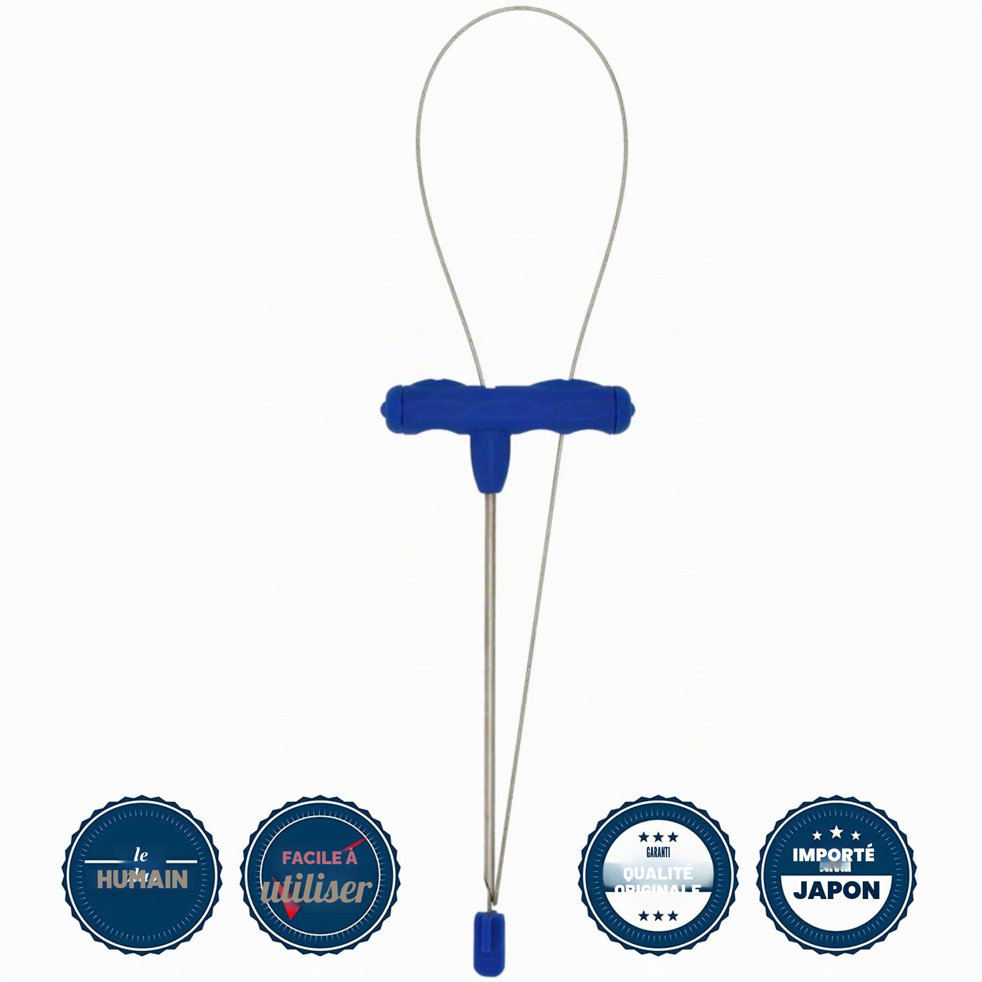 Kit d’ikejime Robuste Pique à Poisson d’ikejime et shinkejime avec Fil en Acier Inoxydable, pour sériole, Bar, brème, Bleu