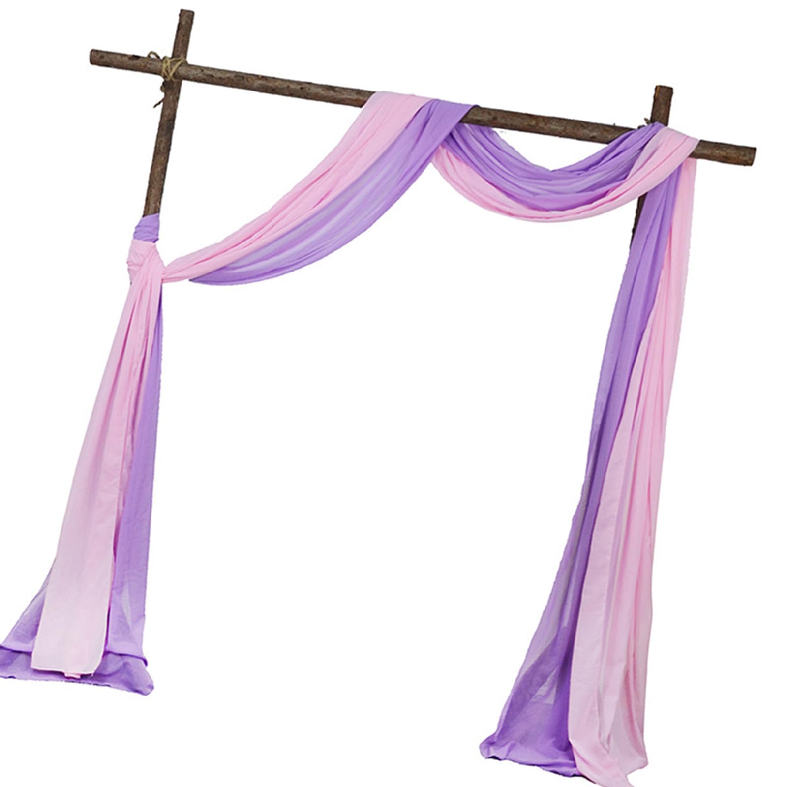 Cortinas de Gasa de Boda Gasa Transparente Romántica para Eventos y Fondos