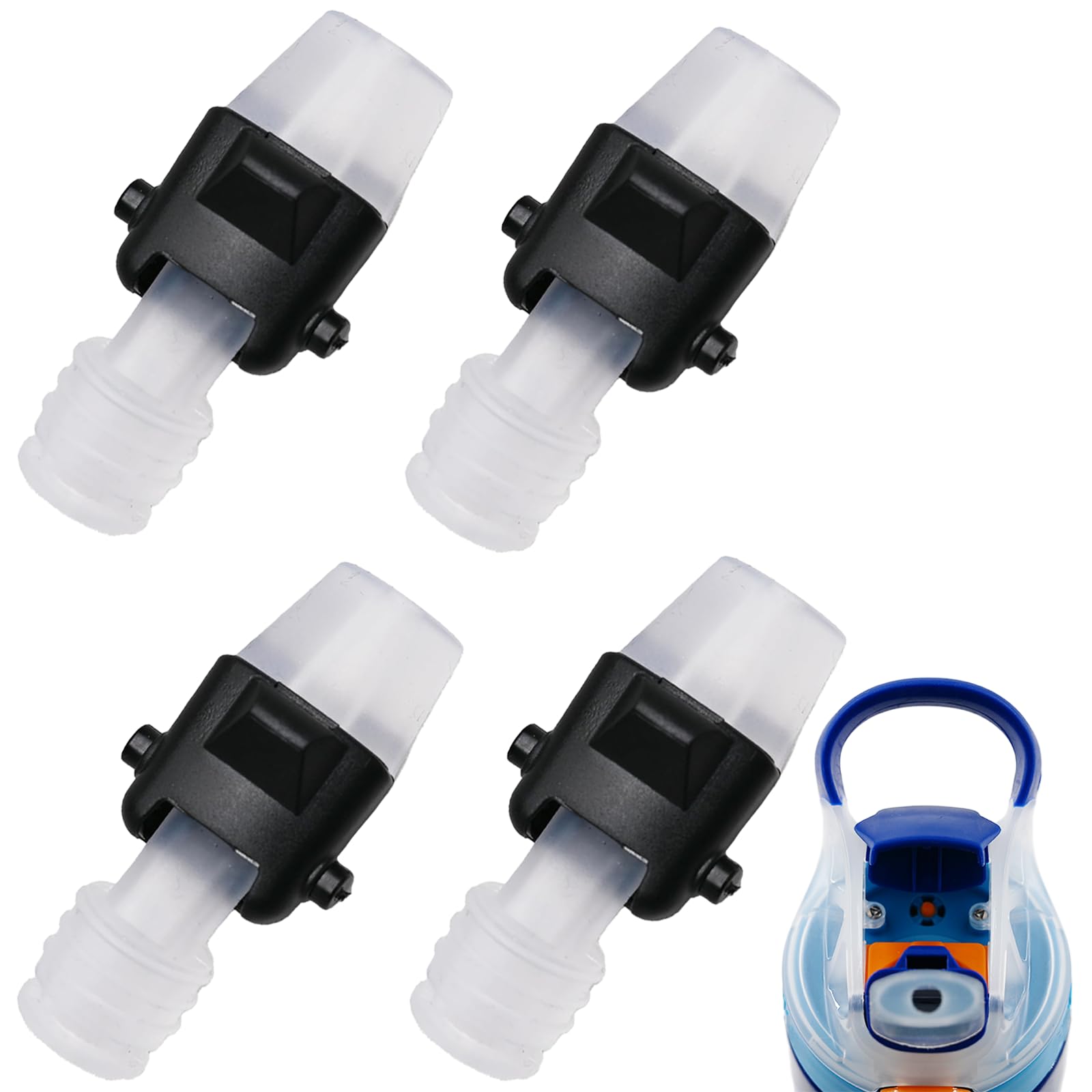Mingxiong 4PCS Silicone Spout Replacement for Contigo Aubrey Water Bottles, Bite Valve Replacement Soft Mouthpiece Compatible with Contigo Aubrey 14oz