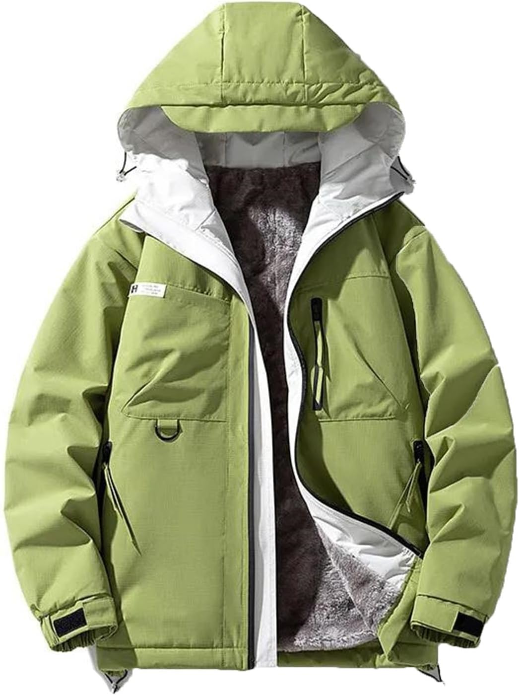 Men's Outdoor Thickened Windproof And Warm Hooded Coat Winter Mountaineering And Skiing Jacket