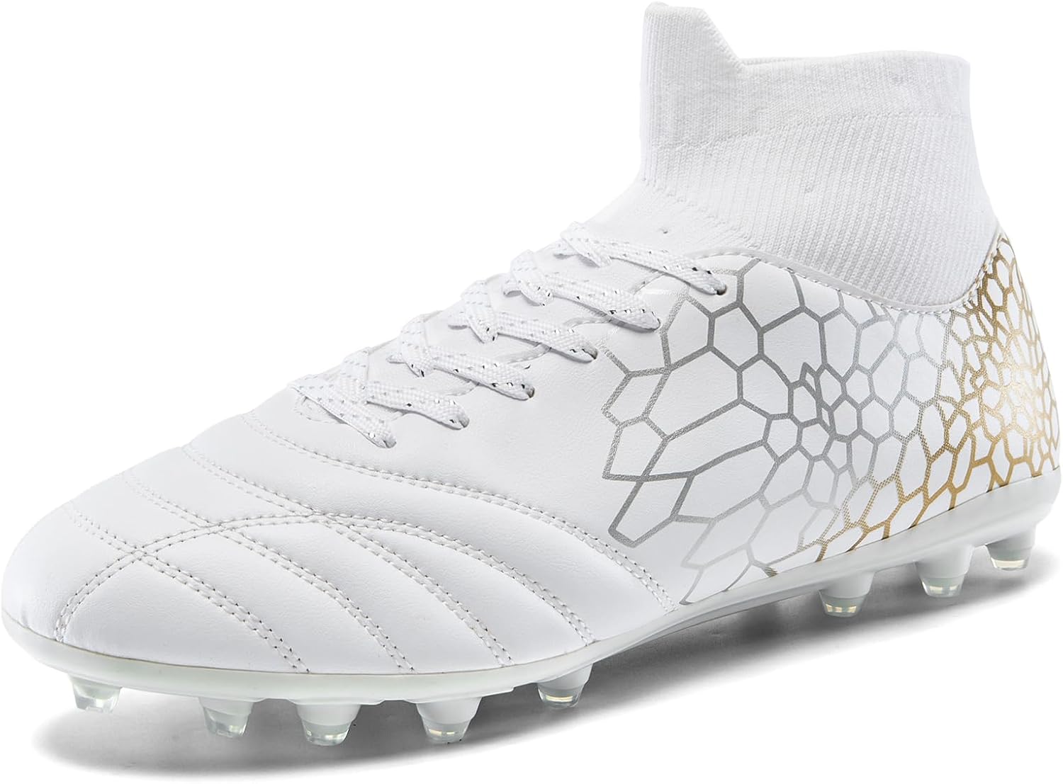 Boys Girls Soccer Cleats Youth Training Football Cleats High-top Soccer Shoes for Little/Big Kid - Image 3