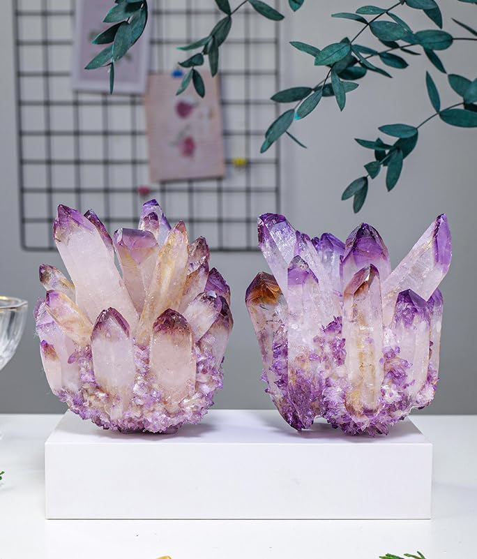 Amethyst Cluster, Quartz Crystal, Geode, Druzy Stone,700~800g