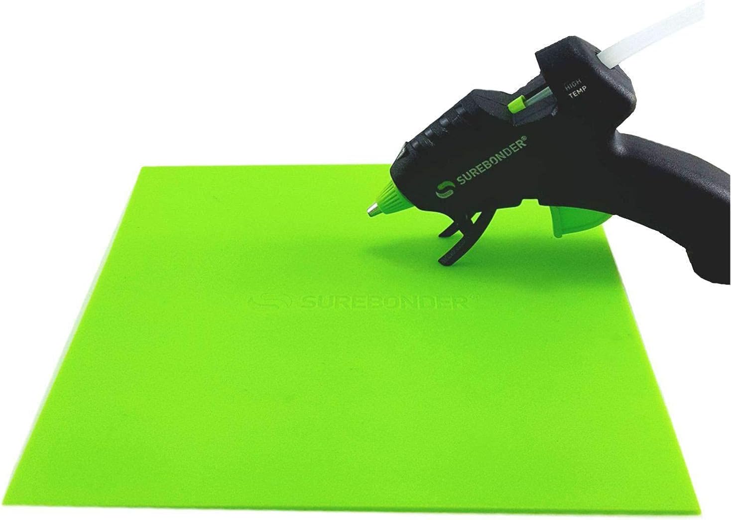 Surebonder Silicone Pad for Hot Glue Gun Projects, Flexible & Heat Resistant Surface For Easy Cleanup Or Use for Tracing Projects, Size: 8" x 8" (6100)