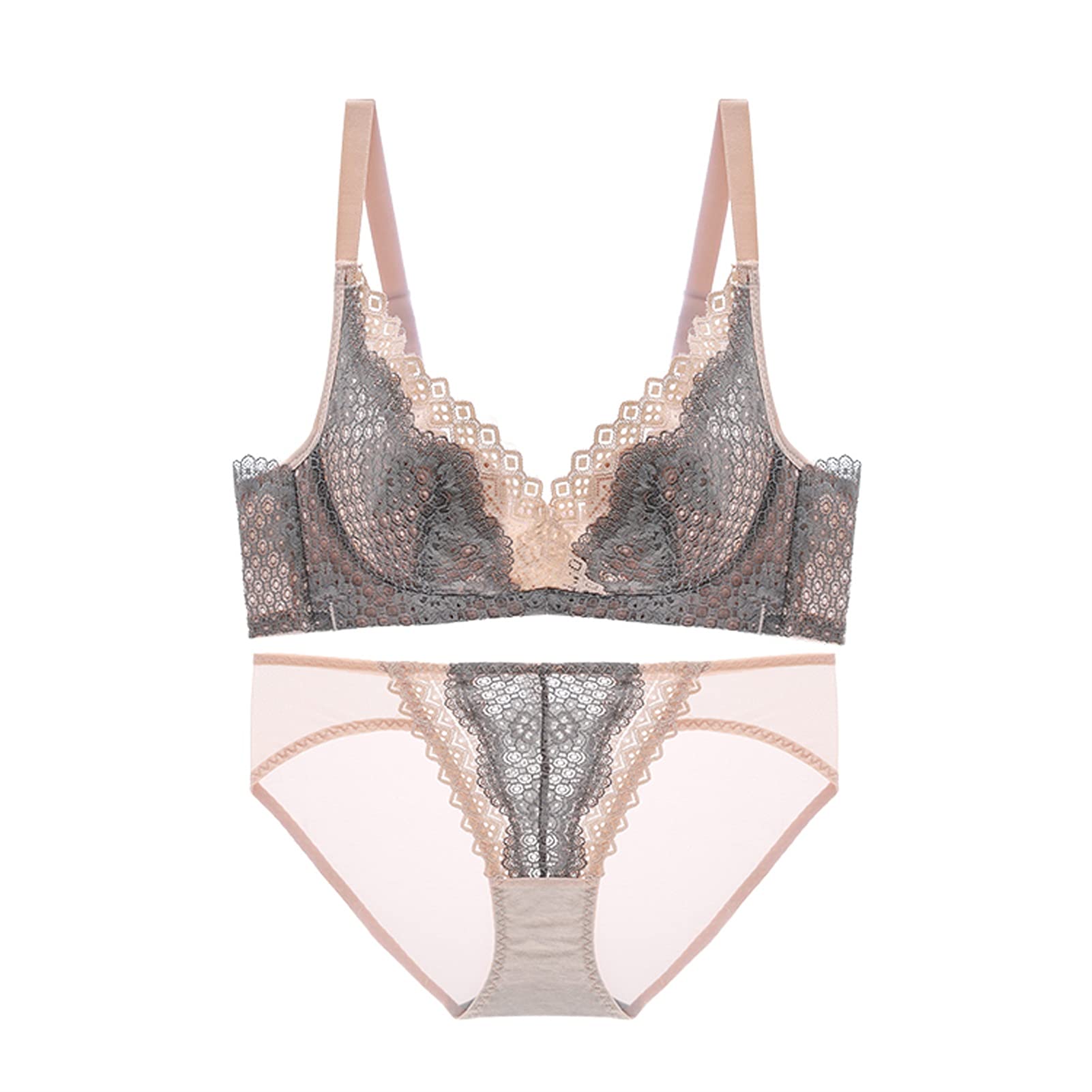 Ensemble soutien-gorge et culotte pour femme dentelle sexy 85C