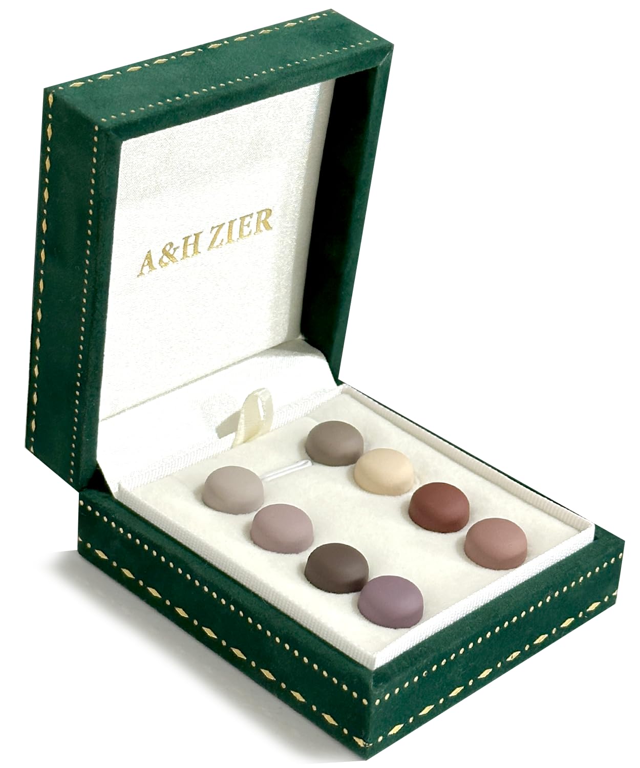 A&H Zier Women's Matte Style 8 Pack Pinless Hijab Magnets Strong Hijab Pins For No-Snag For Magnetic Scarf Pins For Muslin