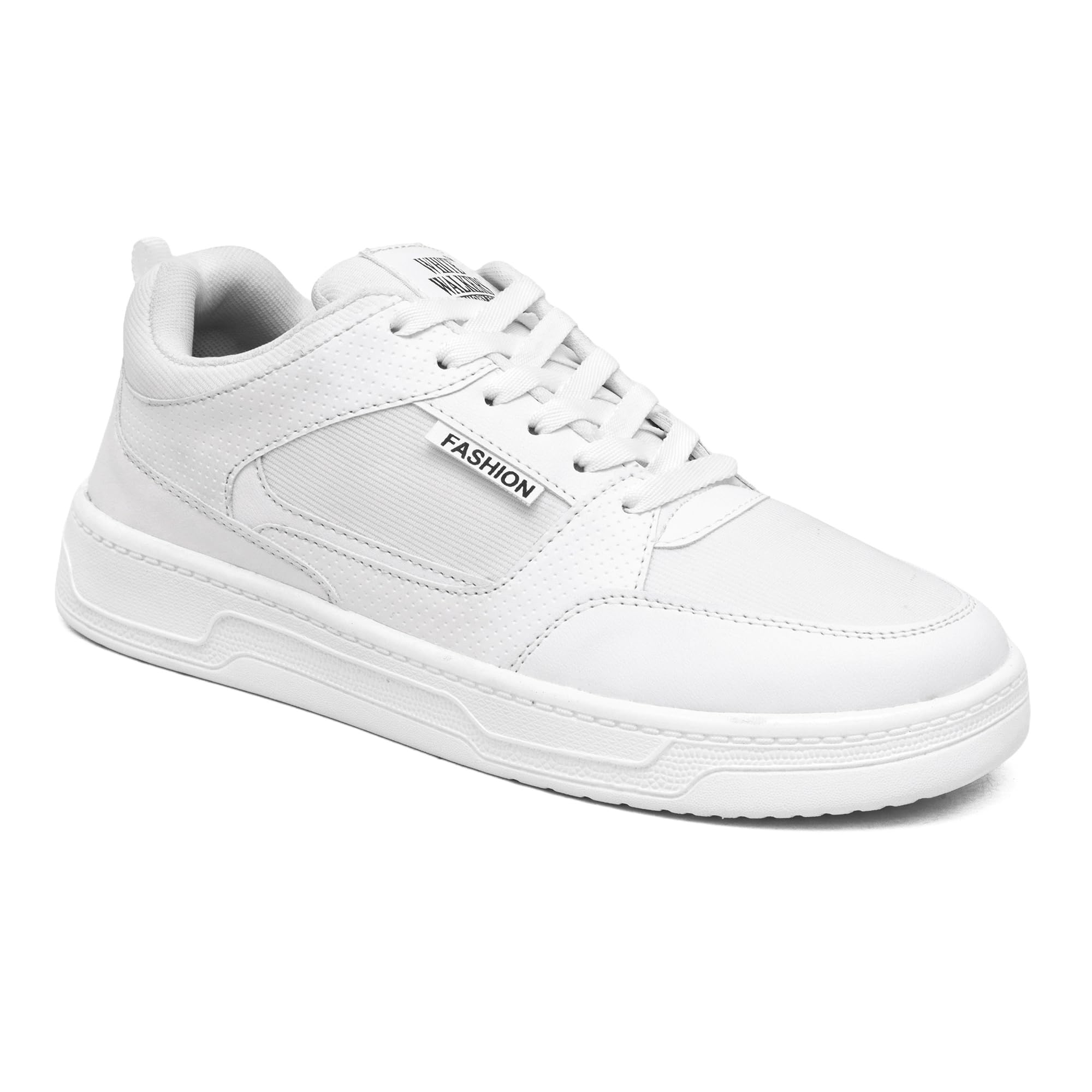 Men's White & Multicolor Casual Sneakers for Men-image-38