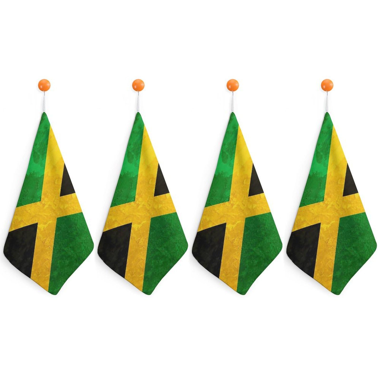 Czzyh Jamaican Flag Soft Hand Towels, Kitchen Towel, Towels For Kitchen, Bathroom, Tea Table