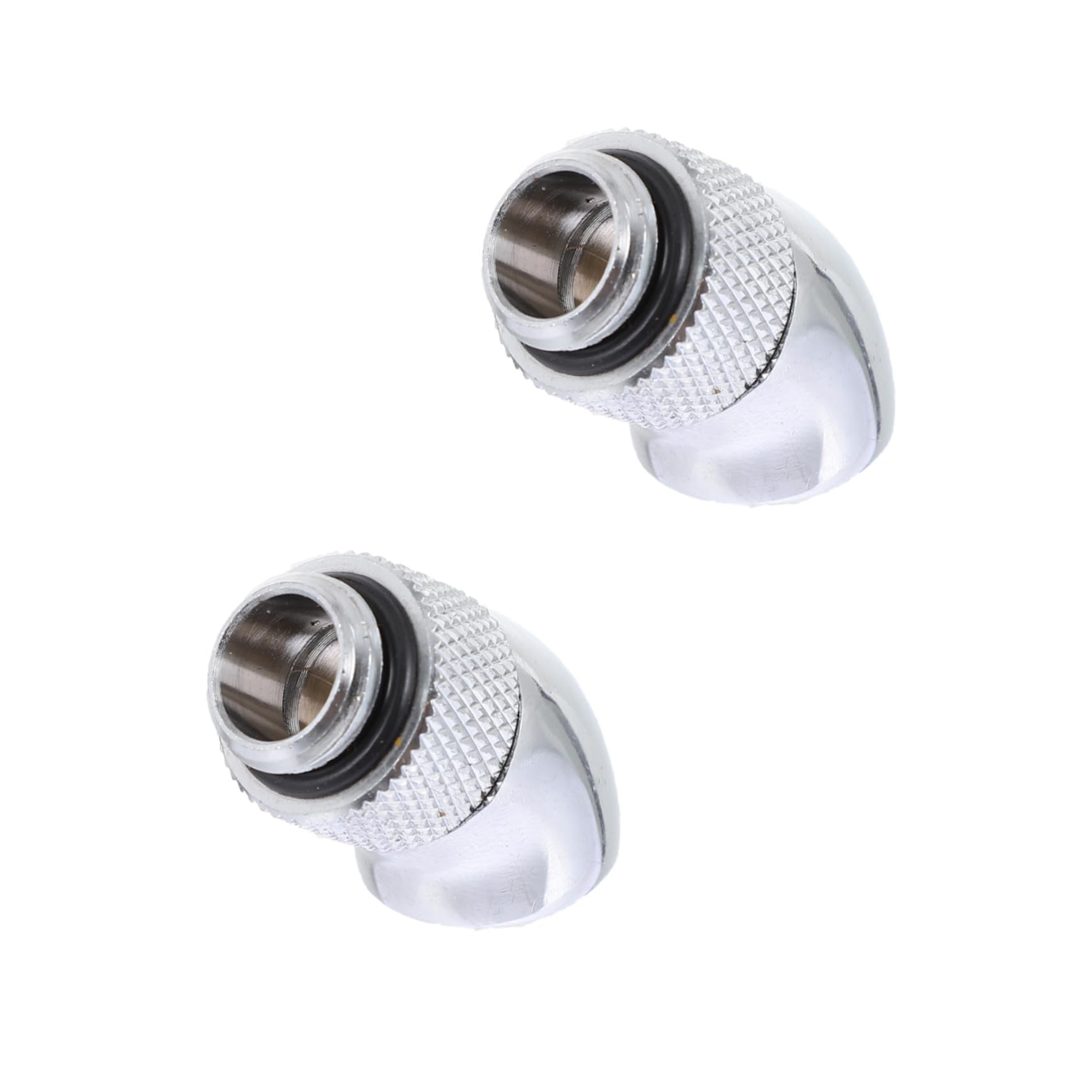Conector de refrigeración para PC de alta precisión acabado plata brillante UKCOCO 8