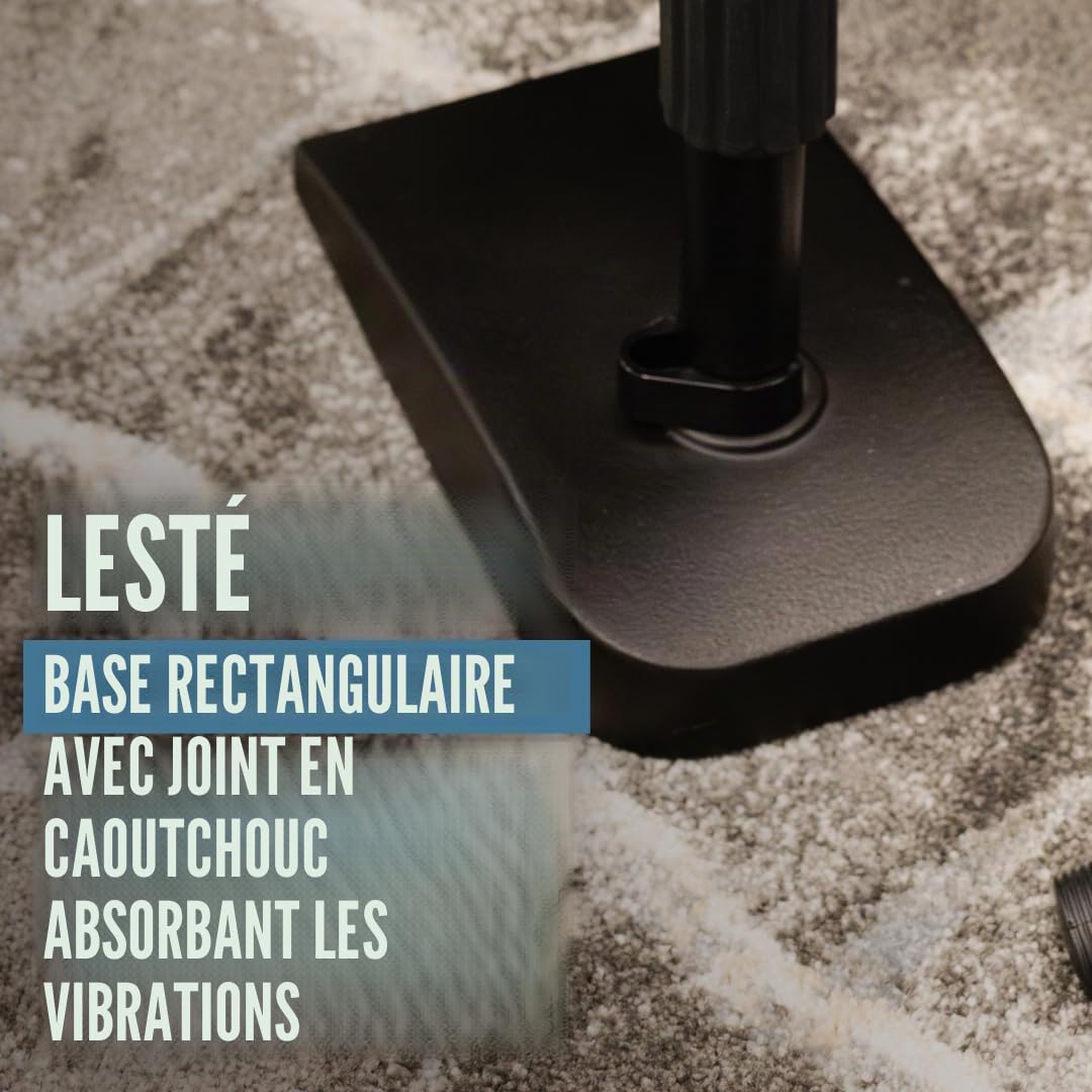 Shure by Gator Broadcast Desk Series ; pied de micro compact Shure à profil bas avec perche à section unique ; (SH-DESKTOP2)