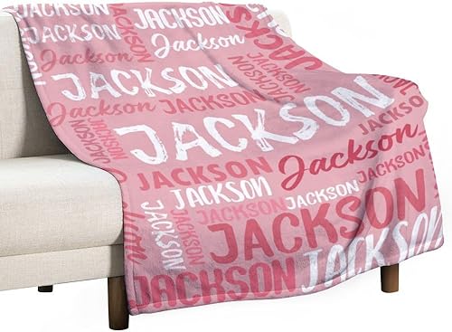 Miniatura 10 de D-Story Manta personalizada para bebé niña niño con foto de nombre manta personalizada de niña negra, manta de bebé con estampado de animales, ideas