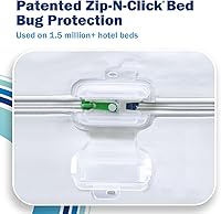 Vista 4 de CleanRest PRO Presto! Funda de colchón con cremallera para lavado EZ, tamaño Queen, protector de colchón impermeable, a prueba de chinches, ácaros