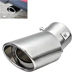 Ponteira Universal Esportivo Cromada Ponta Curva