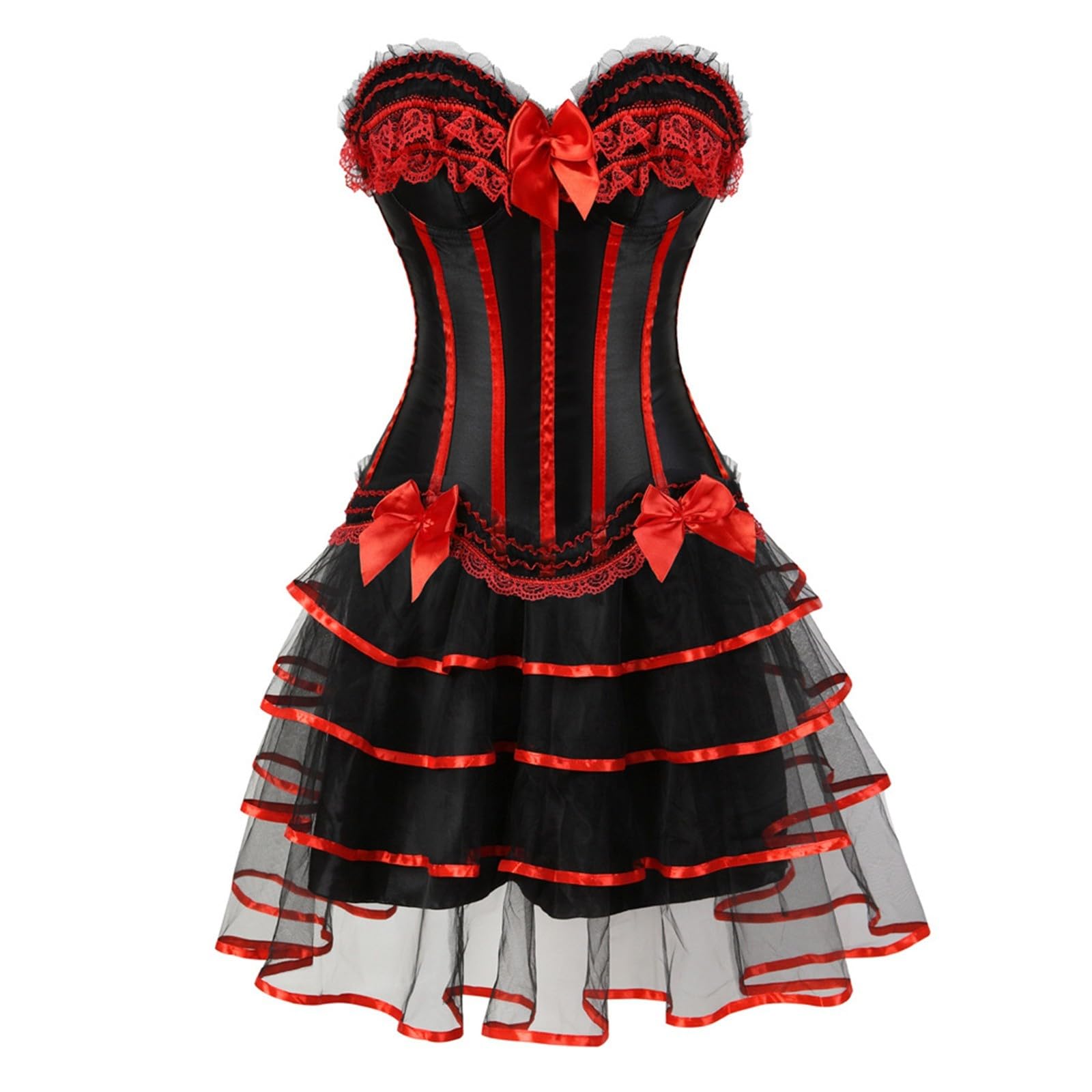 Damen Oktoberfest Dresses Dirndlkleid Trachtenkleid Elegantes Korsettkleid mit bauschigem Rock für historische Cosplay und Themenveranstaltungen Trachtenmode Trachten Kleid