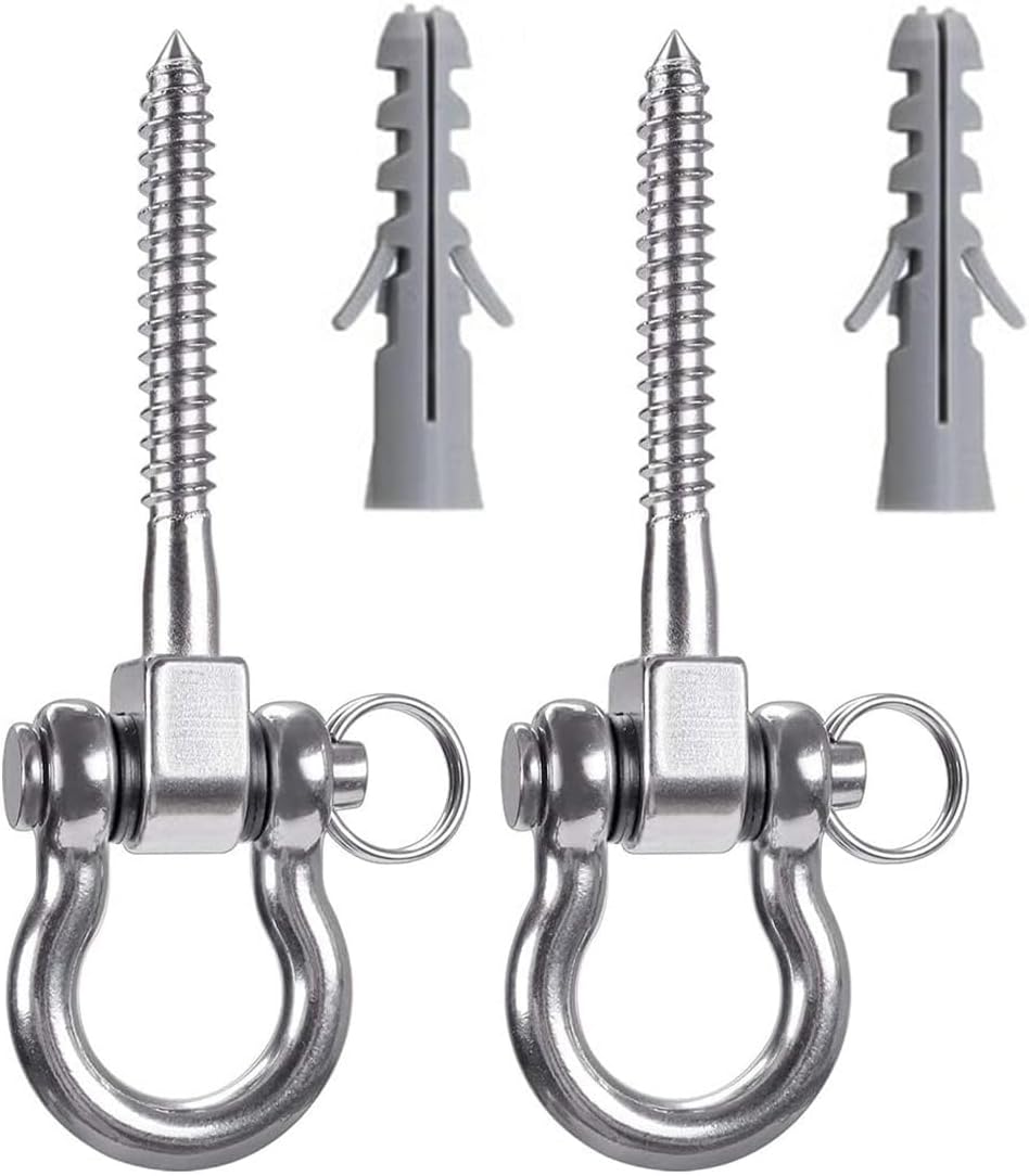 Mounting Material - Swing Hooks for Wooden Beams, Ceiling Hooks & Swing Attachment - Heavy Duty Hooks for Secure and Stable Mounting