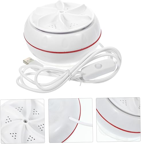 Miniatura 5 de jojofuny Mini lavadora de viaje de 30 W, lavadora USB portátil para dormitorio, ropa compacta, alta torsión, limpieza profunda eficiente para ropa