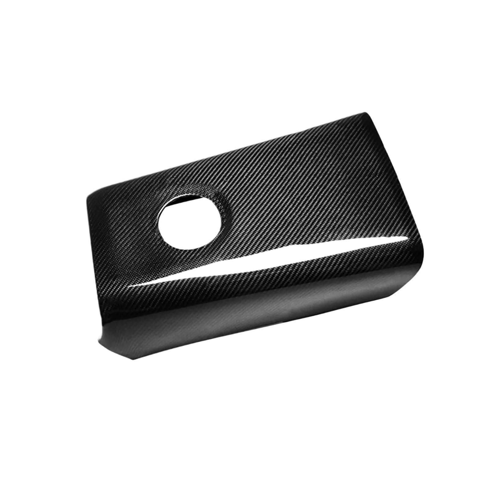 Ajuste de la Cubierta del Panel del apoyabrazos del Asiento Trasero de Fibra de Carbono Negro Compatible con Nissan GTR R35 09-16