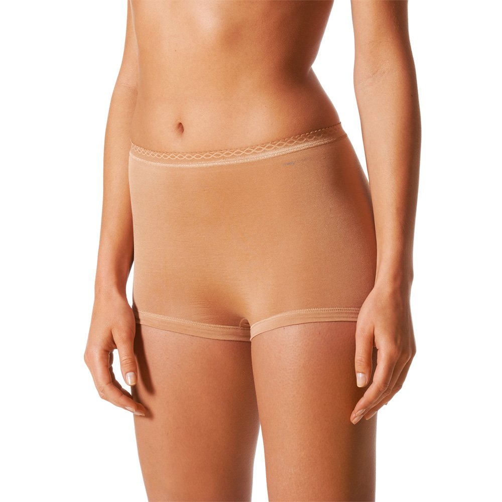 Mey 2er Pack Damen Panty Lights - 89206 - Skin - Größe 42 Bodysize - Damen Pants ohne Seitennähte Unterhosen für Damen- UNWAGO Set