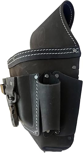 Vista 17 de Zeluga - Bolsa de herramientas de cuero para electricista (6 bolsillos)