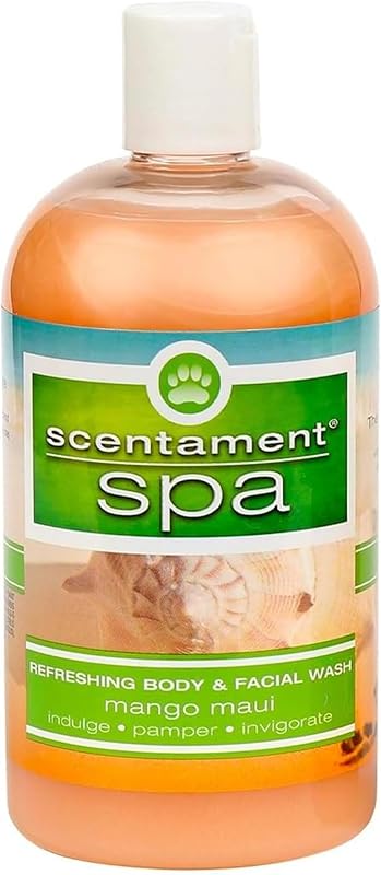 Shampoo para Gatos Best Shot Pet Scentament Spa Facial e Corporal Mango Maui, 16 oz (aprox. 473 mL)