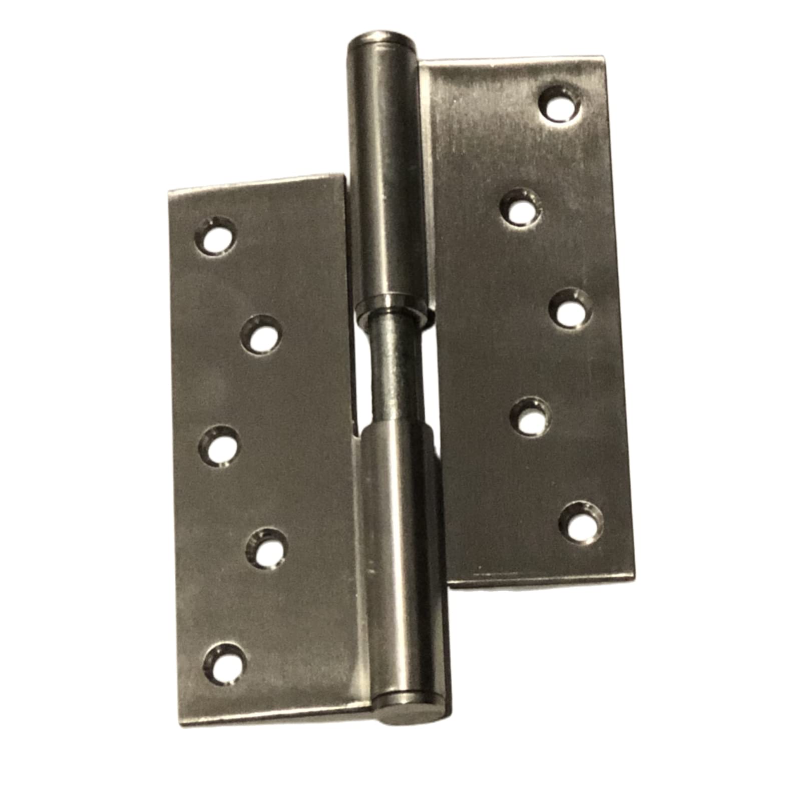 HASLEDBrushed Nickel Door Hinges 5 inch for Interior Doors,Heavy Duty Matte Black Door Hinges for Exterior Doors (Sliver)