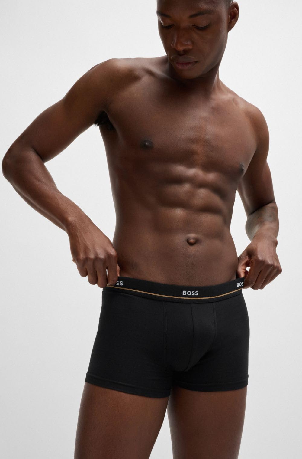 Boss Eng Anliegende Boxershorts Aus Stretch-Baumwolle Im Fünferpack – Bild 3