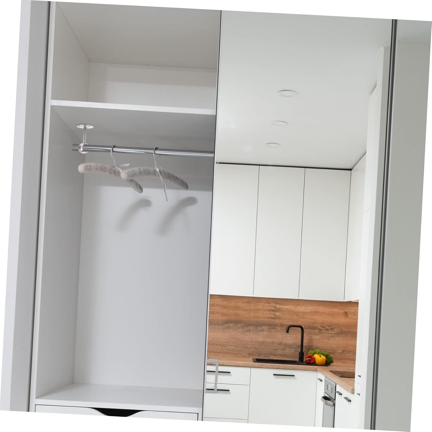 8pcs Curtain Rod Holder Ceiling Hook Ceiling Mount Brackets Closet Rod Support for Wardrobe Pole Multi-Functional for Home