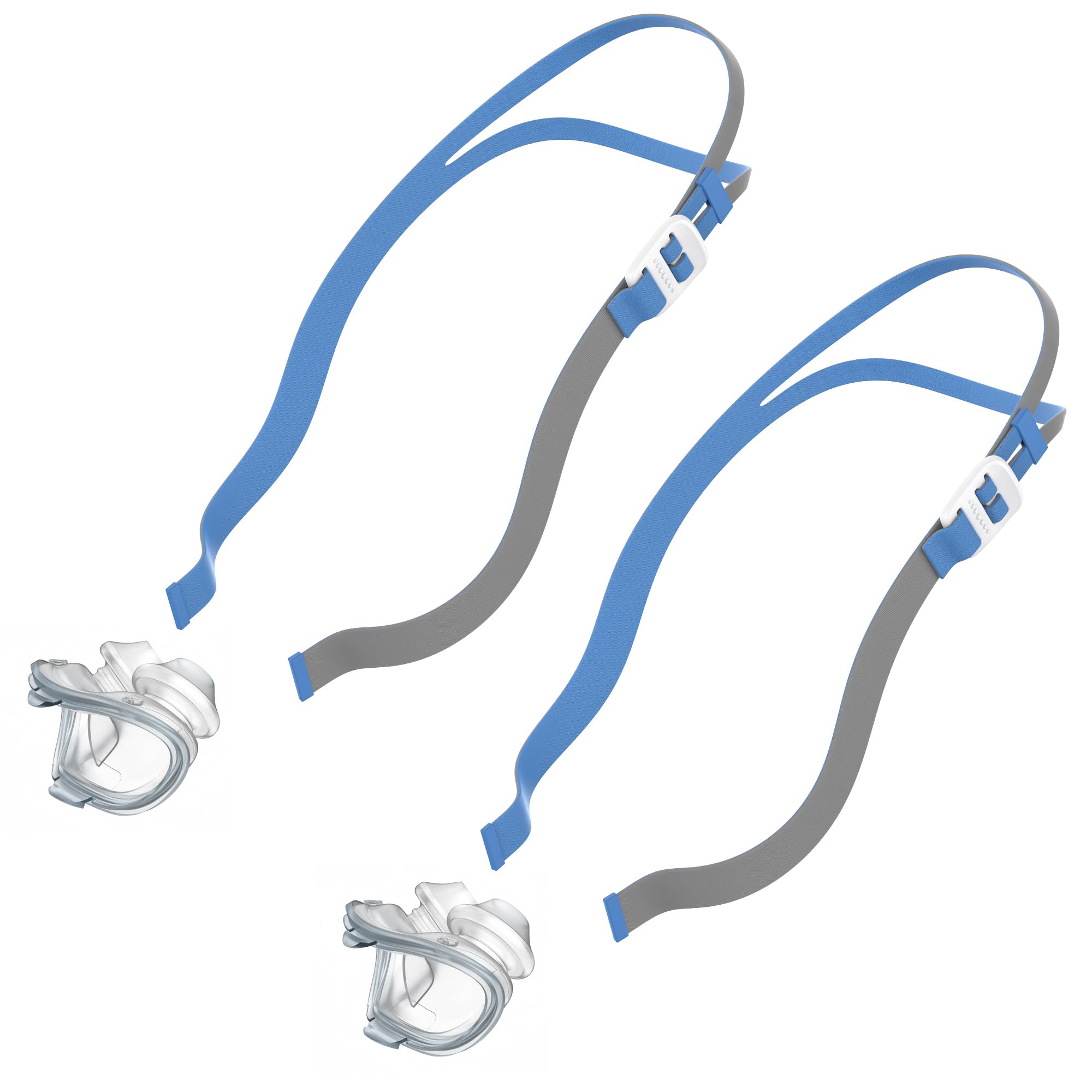 MEDICOLOR Head Strap and Nasal Pillow Set for Airfit P10 Medium 2 Single Layer Nose Cushions 2 Adjustable