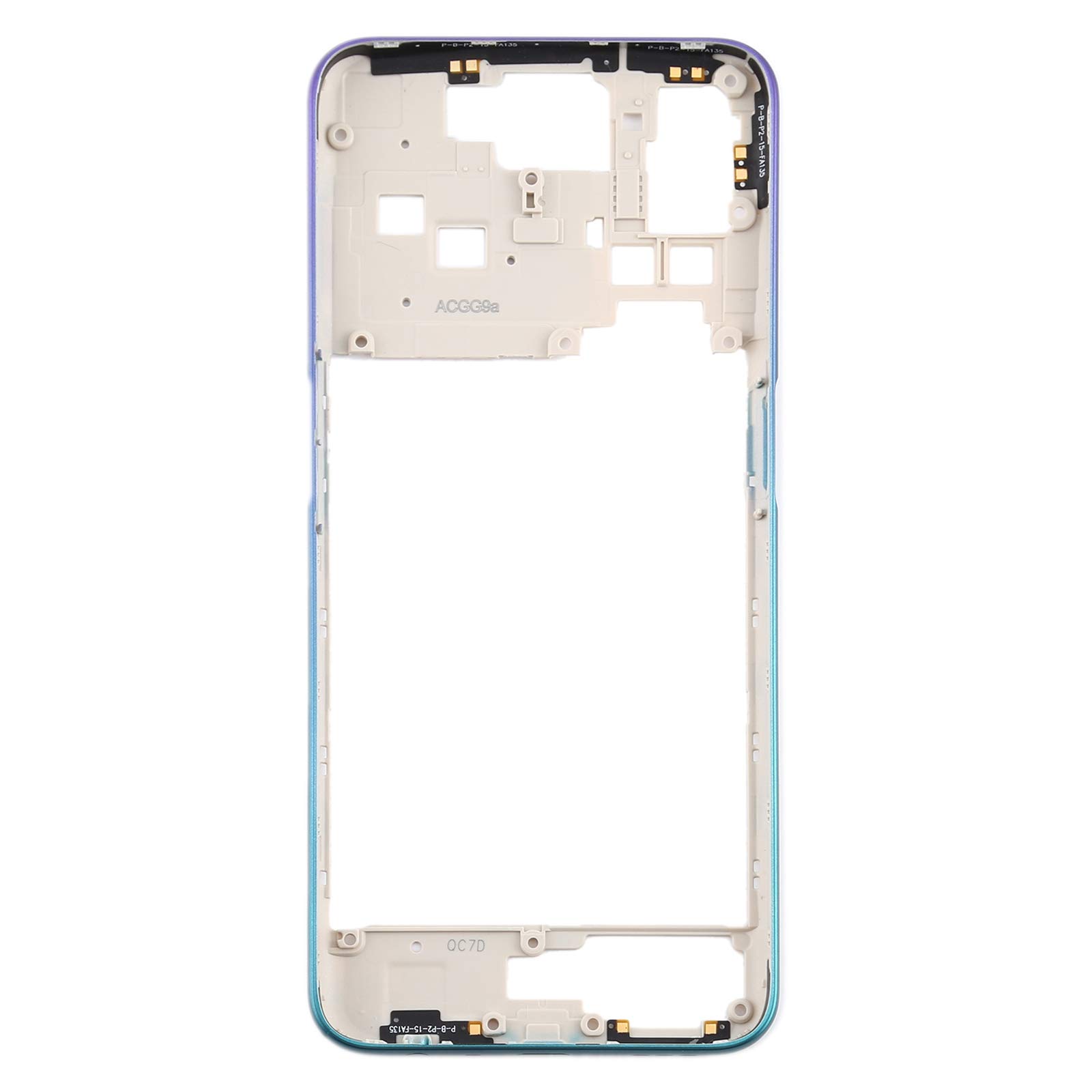 Parte di ricambio del telefono cellulare per OPPO A52 CPH2061 / CPH2069 / PADM00 / PDAM10 Middle Frame Bezel Plate Parte di riparazione