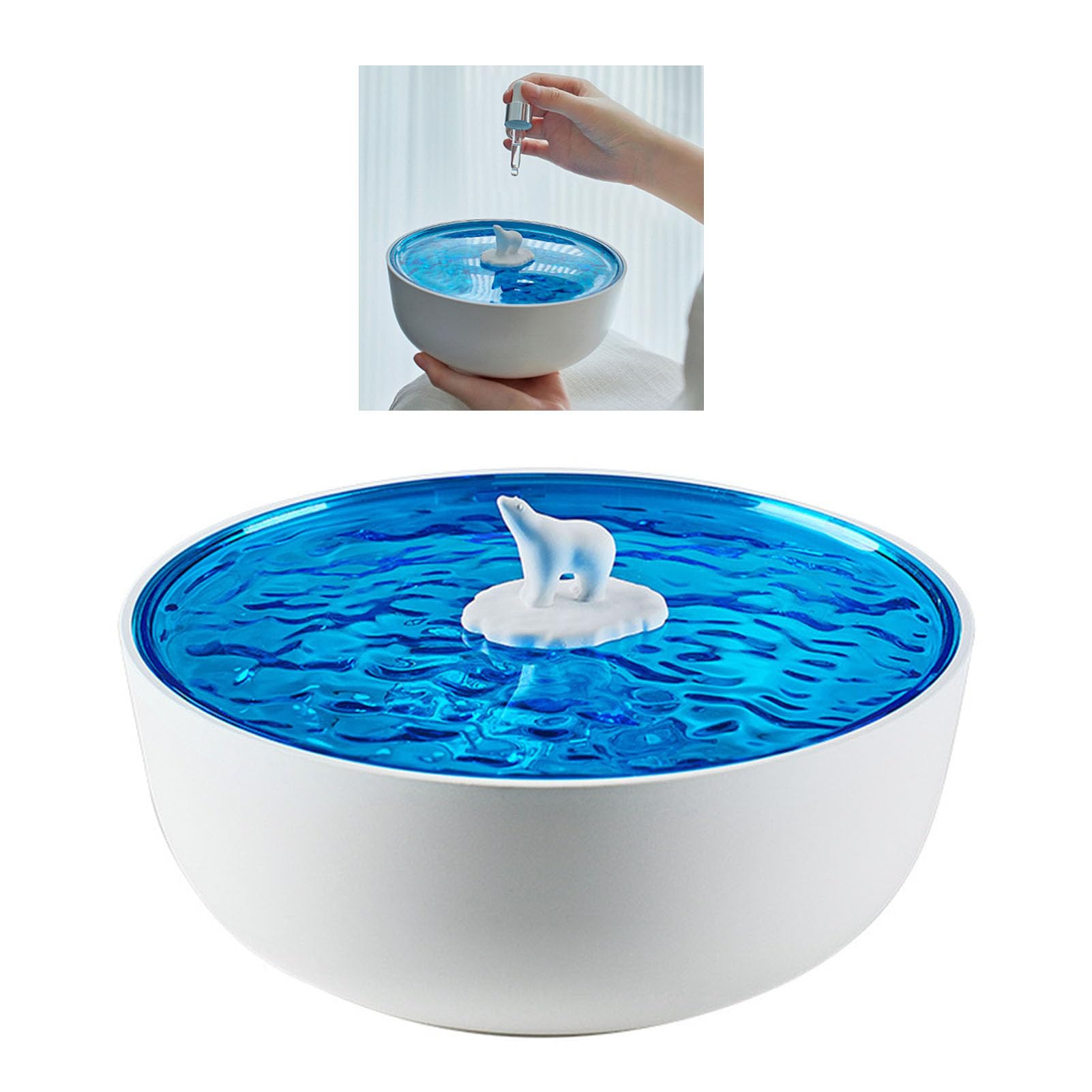 Macchina per il Rumore Bianco 4 in 1 e Altoparlante Bluetooth con Proiettore di Onde Oceaniche per L'arredamento della Camera da Letto e dei Bambini (Blu)