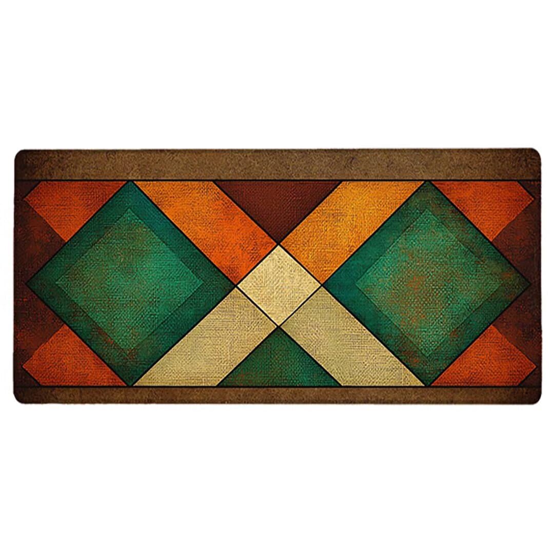 Podkładka pod mysz XXL retro, duża podkładka pod mysz dla graczy, 1600 x 800 x 3 mm, kolorowa podkładka pod mysz ze szwami na krawędziach, ponadwymiarowa, antypoślizgowa gumowa podkładka pod mysz