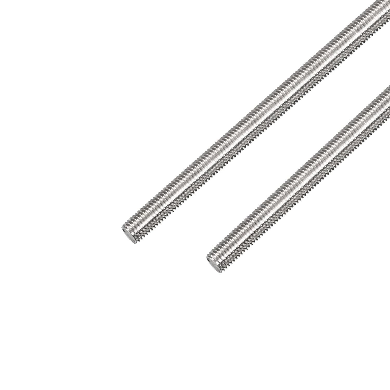 HiPicco Lot de 2 tiges entièrement filetées M14 x 300 mm, pas de filetage de 2 mm, tiges filetées à droite en acier inoxydable 304 pour assemblage de meubles et machines