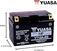 Vista 2 de Yuasa YUAM32ABS YT12A-BS Battery, Multi-Colored