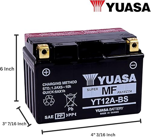 Miniatura 2 de Yuasa YUAM32ABS YT12A-BS Batería multicolor