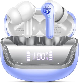 Donerton Wireless Earbuds, HiFi Stereo Wireless Headphones, Bluetooth 5.4 Headphones