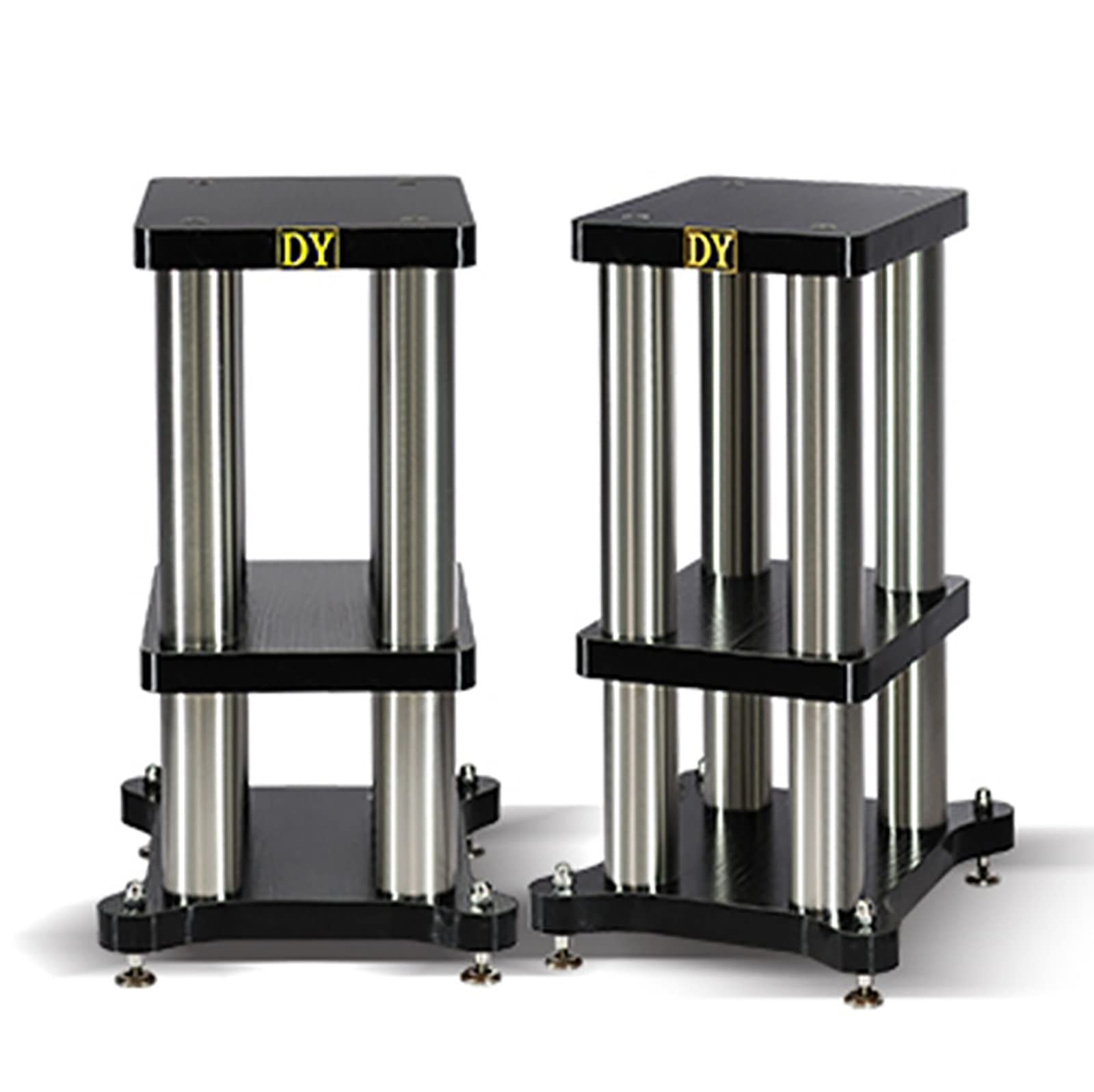 Supports d'enceintes réglables 46 cm avec base sablée et pieds amortisseurs Couleur D