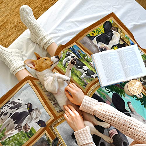 Cow Print Blanket Soft Warm Lightweight Fuzzy Flannel Cow Throw Blanket All-Season Couch Sofa Decor Cute Cow Blankets And Throws For Kids Teens Adults 50''X60'' #TOP5