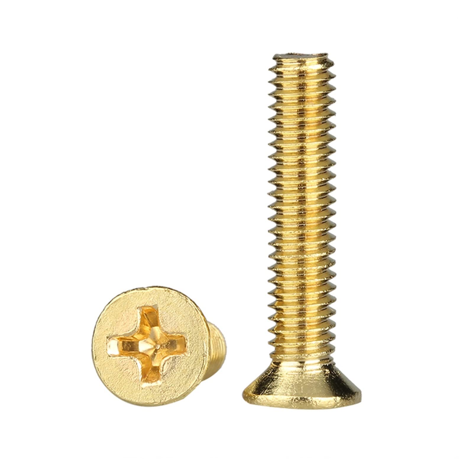 Vis Cruciformes En Laiton à Tête Plate Pour Machines – Tailles M2, M2.5, M3, M4
