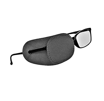 AUGEN Eyepatch for Kids Amblyopia Eye Patches, Kids Eye Patch, Strabismus, Lazy Eye Patch for Children Adults (Black, Pack of 2 Pair)