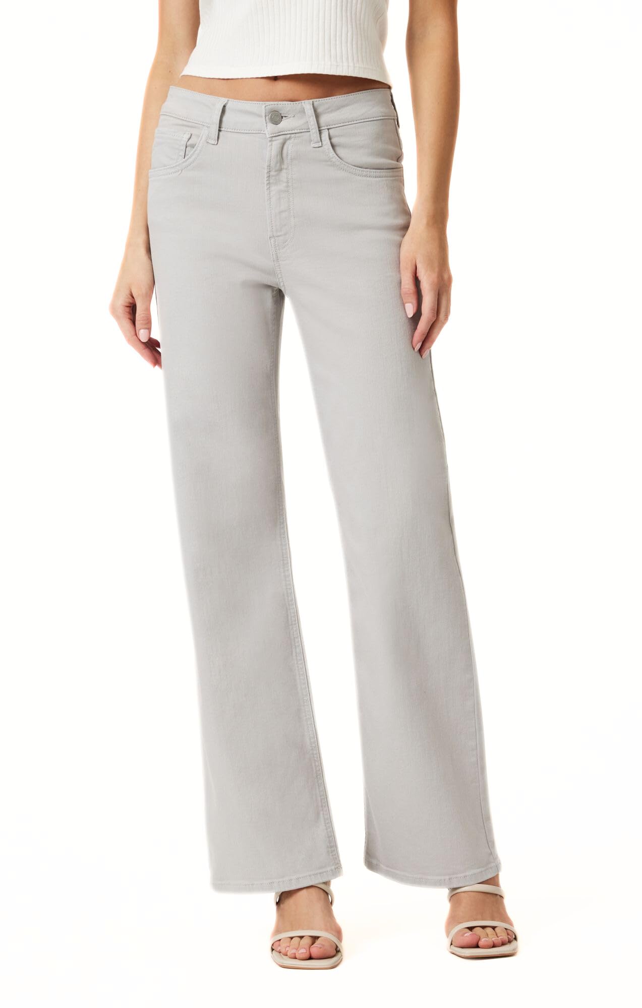 Mavi Womens Alena High Rise Straight Leg Pants
