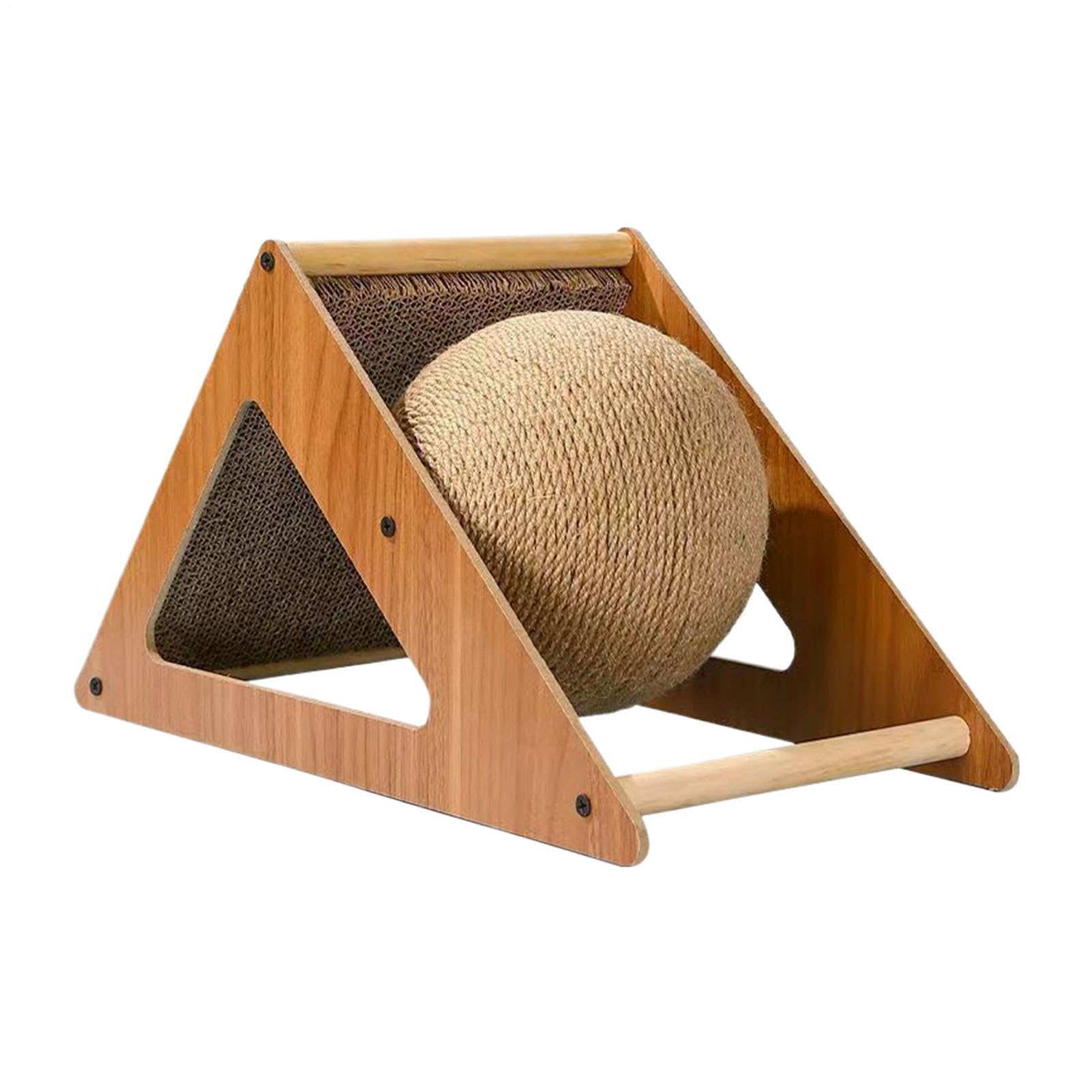 Kratzball Für Katzen, Hase, Stressabbau-Spielzeug – Interaktiver Kleine Haustiere, Heimunterhaltung, Training, Übung, Kätzchen | Spielzeug Langeweile Buster Krallenschärfer Post Twine Rolling