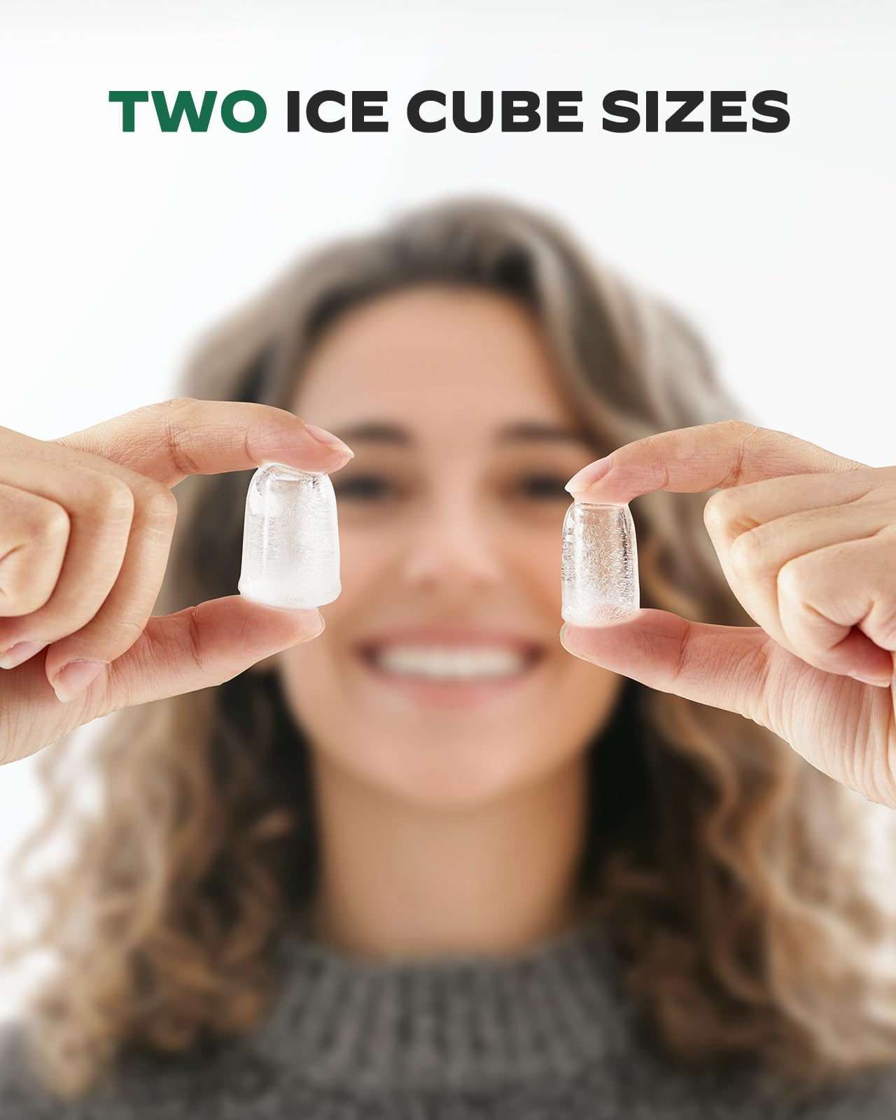 Silonn Countertop Ice Maker With Expanding Ice Basket, 9 Cubes In 6 Mins, 2.5l Ice Basket, Self-Cleaning Ice Maker With LED Touch Control, 2 Bullet Ice Sizes For Home, Kitchen, Office on Fridge.com - View 6